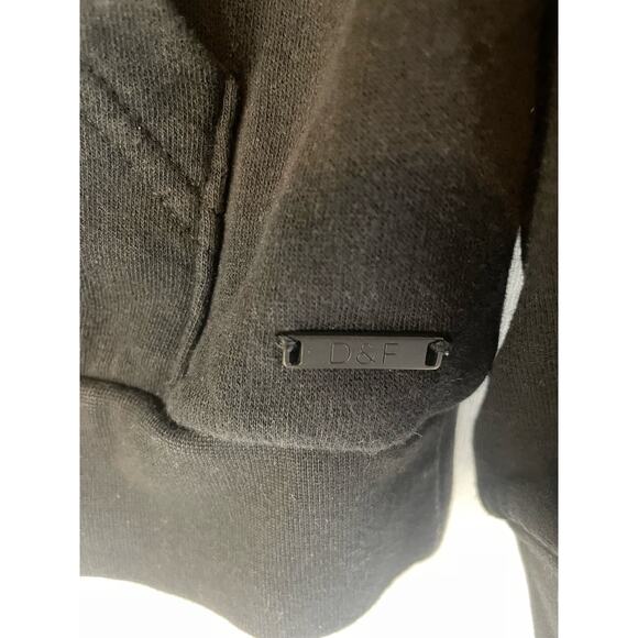 D&F Denim & Flower Ricky Singh Men's Black Camo Hooded GUC - Picture 4 of 7